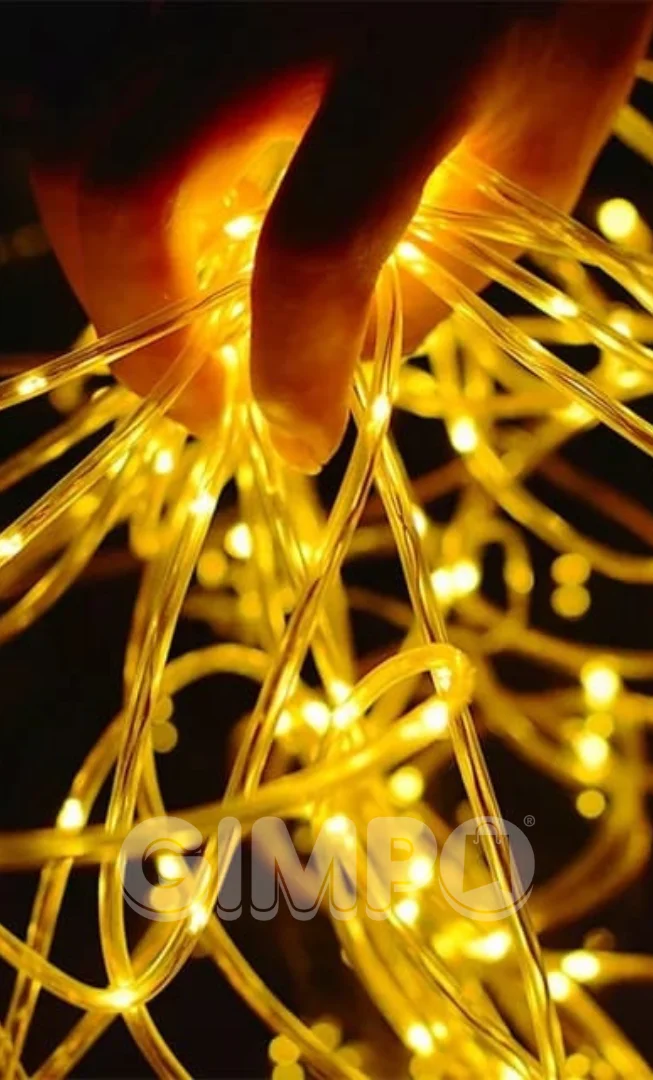 LUCES NAVIDEÑAS CON PANEL SOLAR