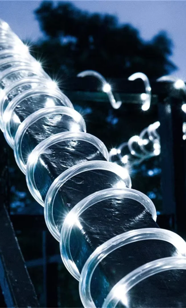 LUCES NAVIDEÑAS CON PANEL SOLAR